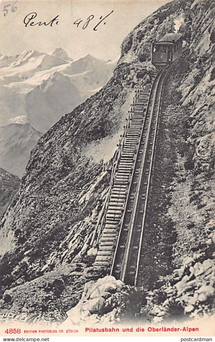 Pilatusbahn (LU) Oberländer-Alpen - Verlag Photoglob 4858 - Otros & Sin Clasificación