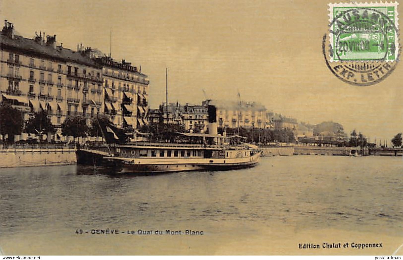 GENÈVE - Bateau Salon Montreux - Quai Du Mont-Blanc - Ed. Chalut Et Copponnex 49 - Genève