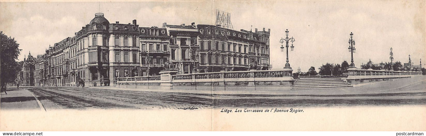 LIÈGE - Les Terrasses De L'Avenue Rogier - CARTE DOUBLE - Liège