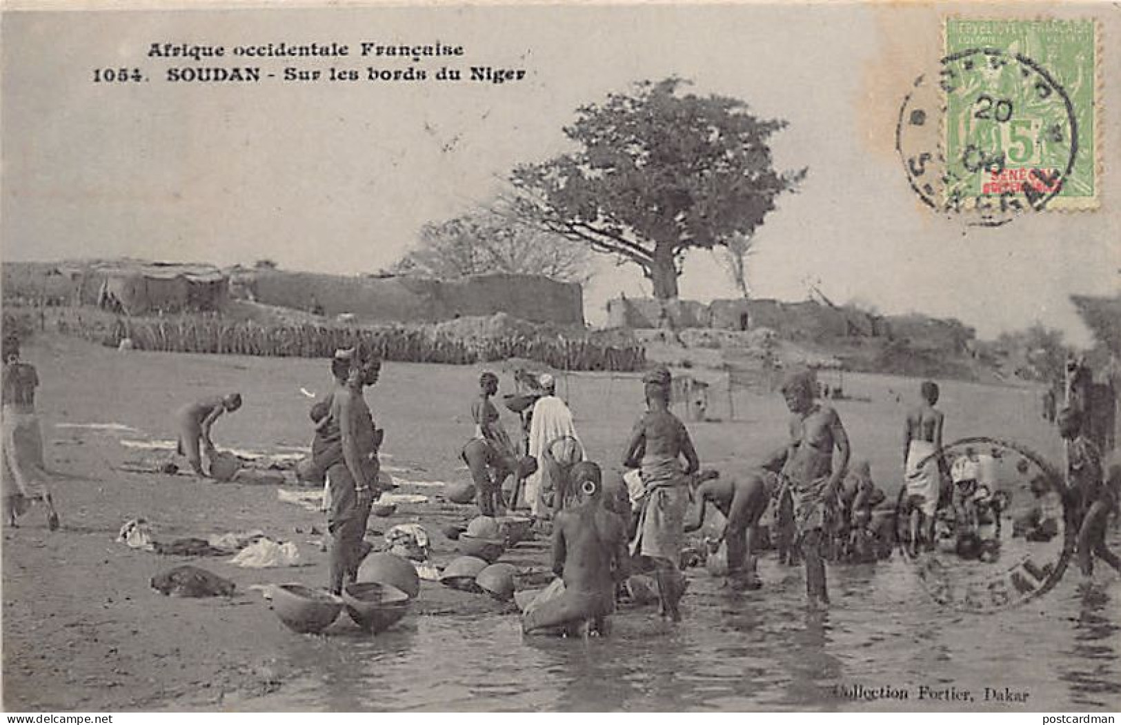 Mali - Laveuses Sur Les Bords Du Fleuve Niger - Ed. Fortier 1054 - Malí