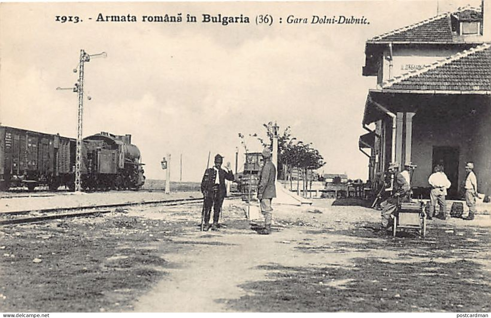 Bulgaria - DOLNI-DABNIK - The Railway Station Occupied By The Romanian Army During The Balkan War In 1913 - Ed. Camara 3 - Bulgarie