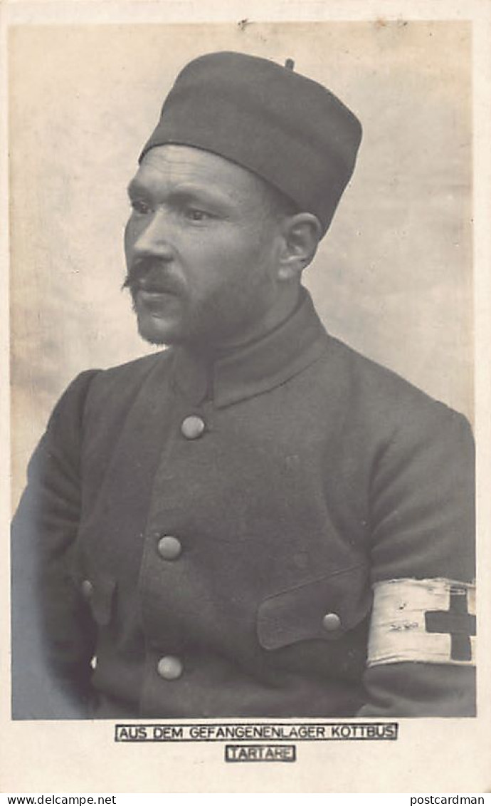 Ukraine - Tatar Prisoner Of War In Kottbus, Germany (World War One) - REAL PHOTO - Publ. Paul Tharan  - Ukraine