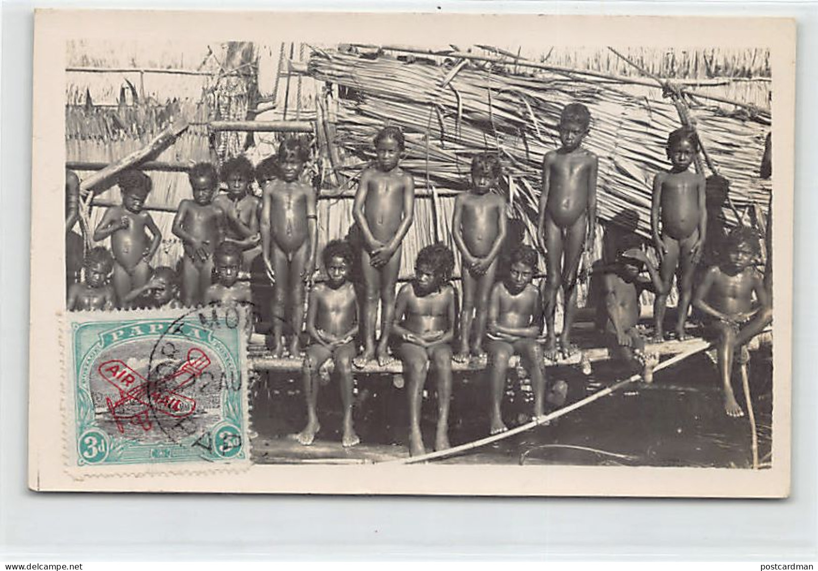 Papua New Guinea - Native Children - REAL PHOTO - Publ. Unknown (Kodak Australia - Papua-Neuguinea