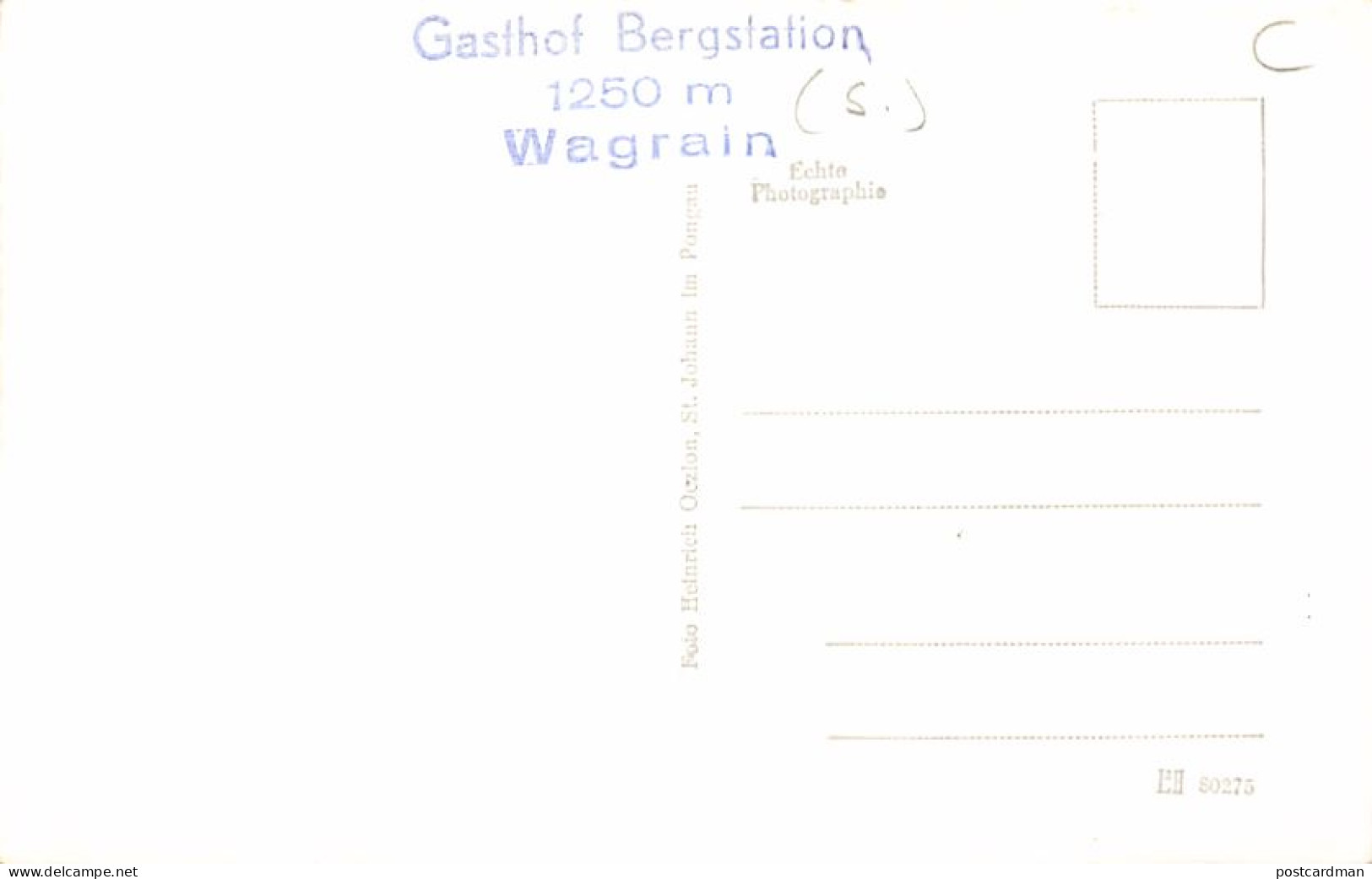 Österreich - Wagrain (S) Gasthof Bergstation - Wagrain