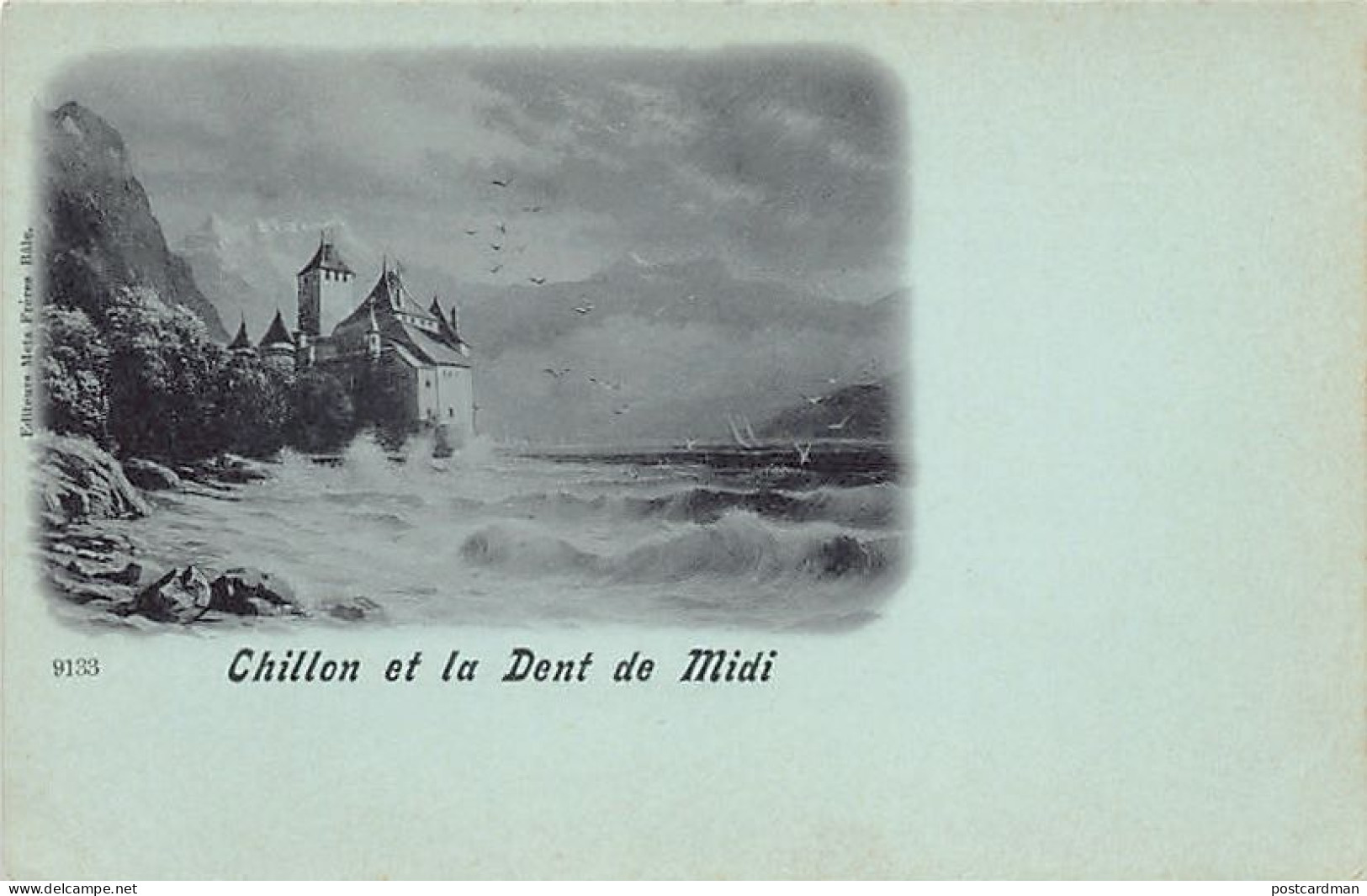 CHILLON (VD) De Nuit - Ed. Metz 9133 - Otros & Sin Clasificación