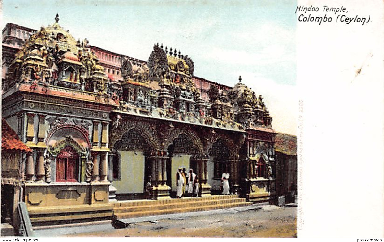 Sri Lanka - COLOMBO - Hindoo Temple - Publ. The Colombo Apothecaries Co. Ltd. 3386 - Sri Lanka (Ceylon)