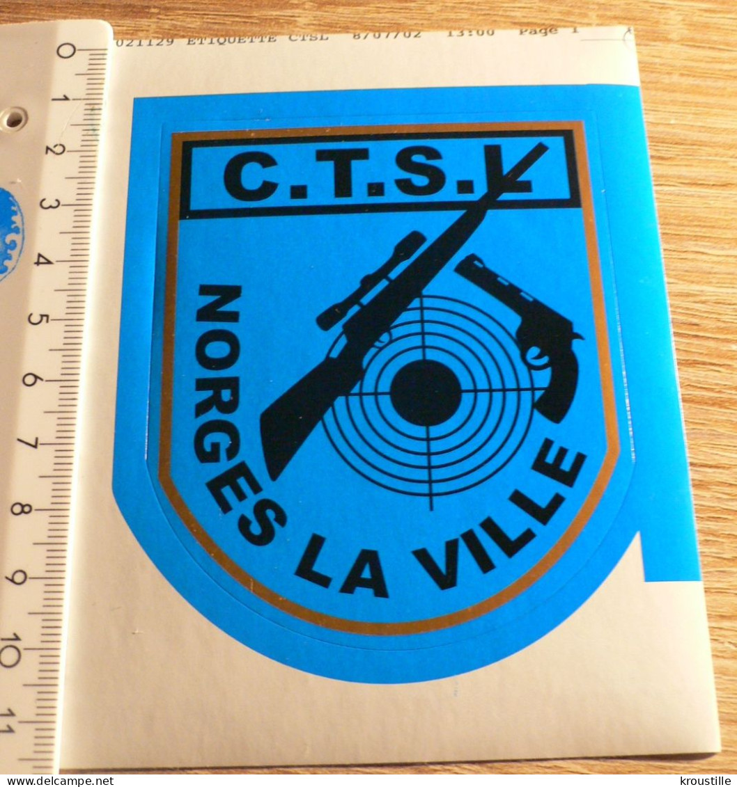 AUTOCOLLANT CTSL NORGES LA VILLE - TIR SPORTIF - Stickers