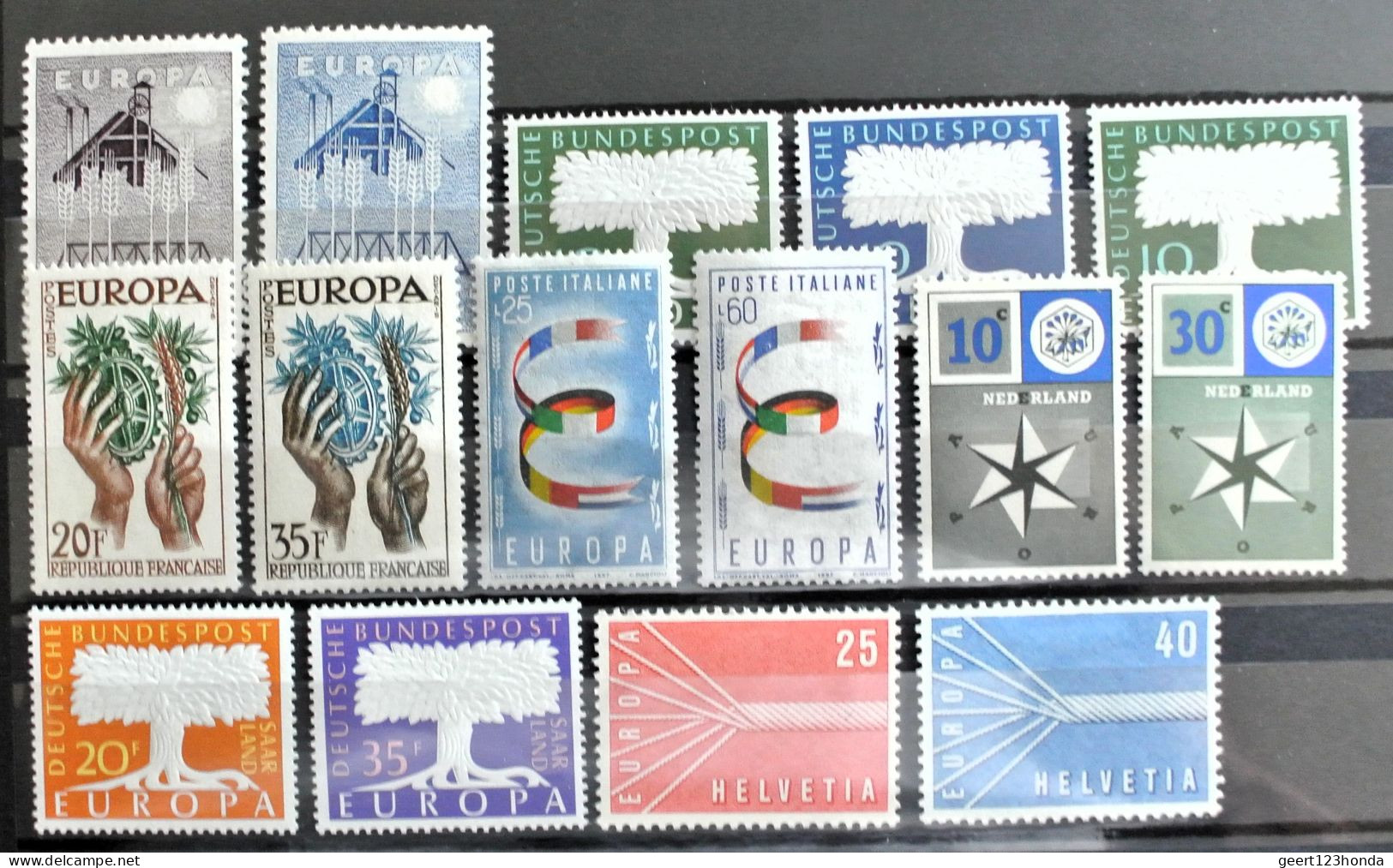 EUROPA CEPT 1957 " JAHRGANGE 1957" Sehr Schon Postfrisch € 42,50 - 1957