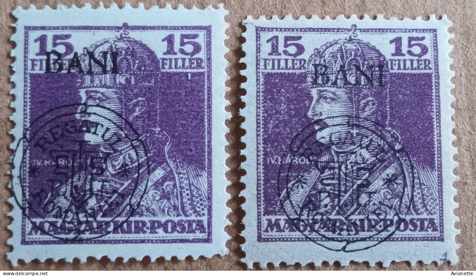 Magyar Kir Posta / Surcharge Regatul Romaniei (2 Timbres Neufs) - Neufs