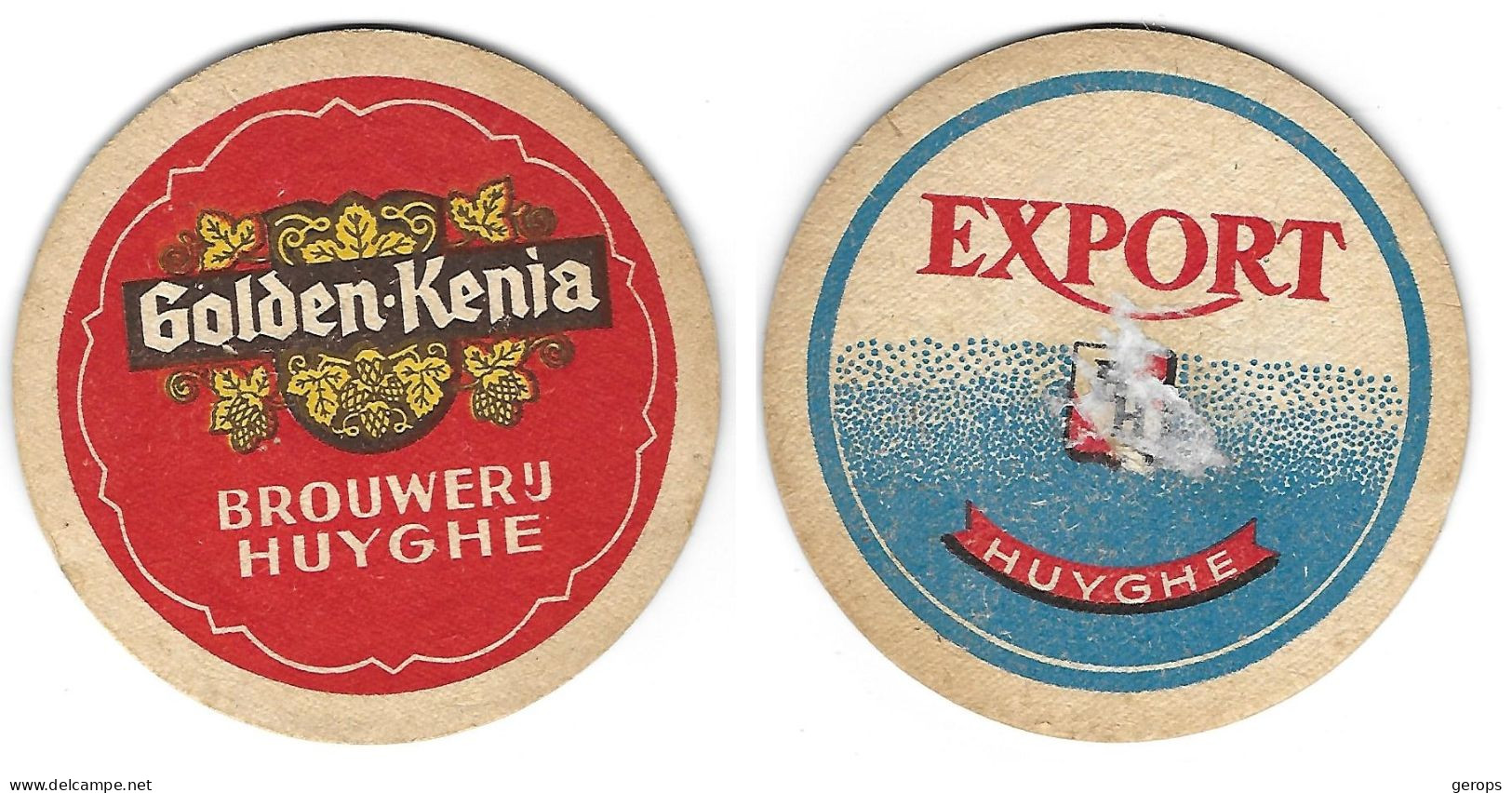 1010a Brij. Huyghe Melle Golden Kenie Rv Export (vlek) - Beer Mats