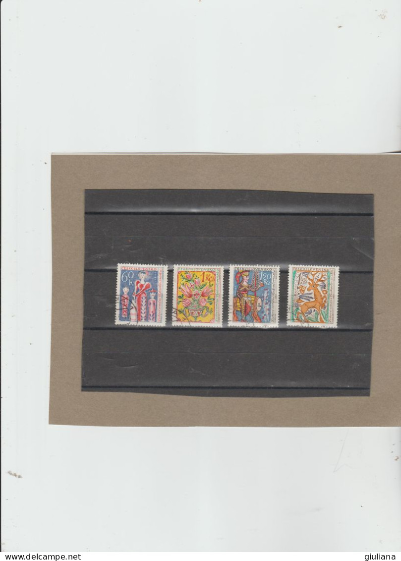Cecoslovacchia 1963 - (YT)  1294/99 Used  "UNESCO. Soggetti Diversi" - 4 Valori Della Serie" - 2 Valori Della Serie - Used Stamps