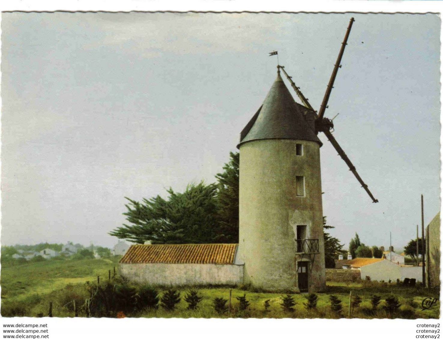 85 ILE De NOIRMOUTIER N°1802 Moulin à Vent De La Guérinière VOIR DOS - Noirmoutier