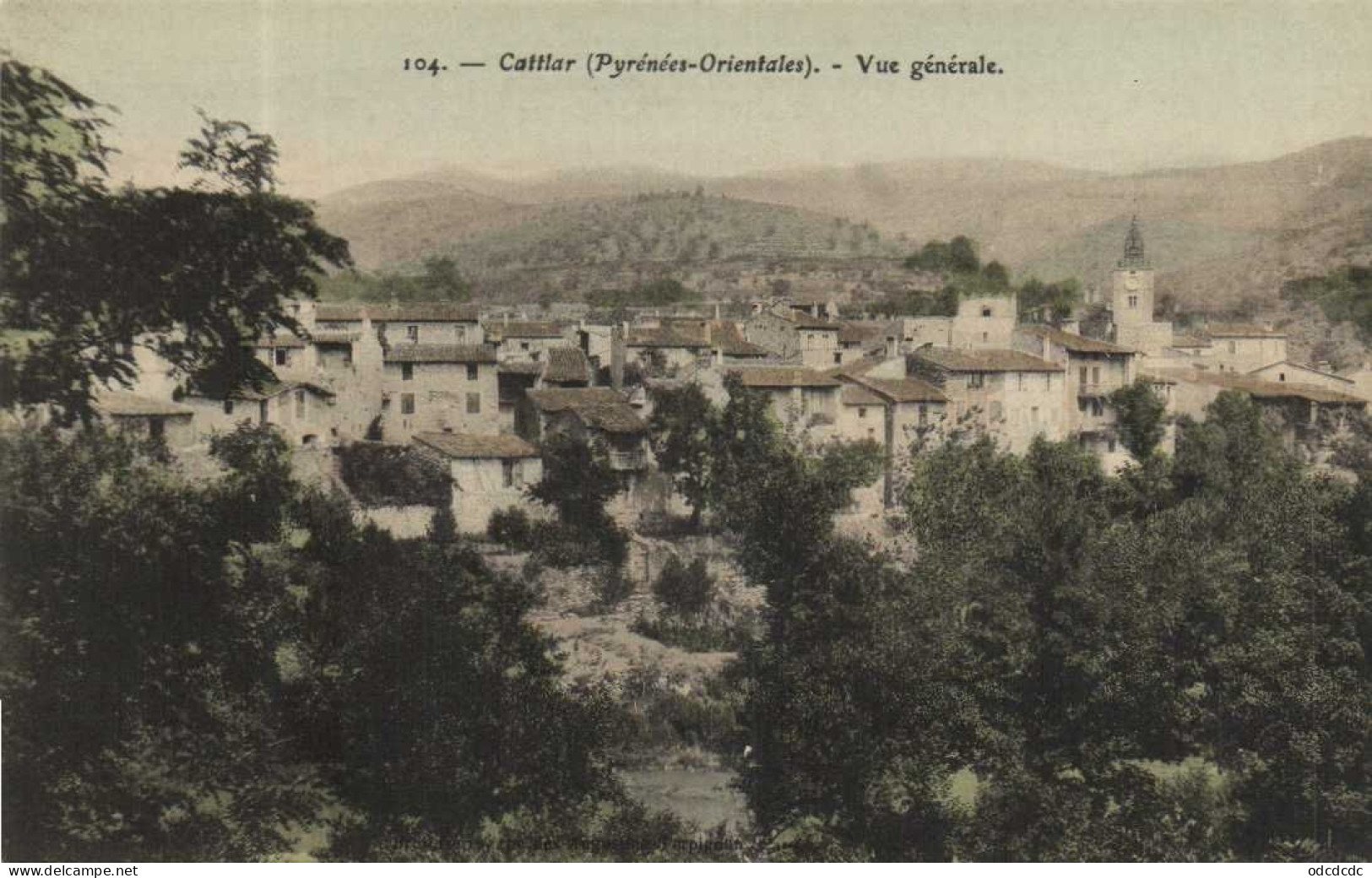 Cattlar ( Pyrénées Orientales) Vue Generale Colorisée RV - Andere & Zonder Classificatie