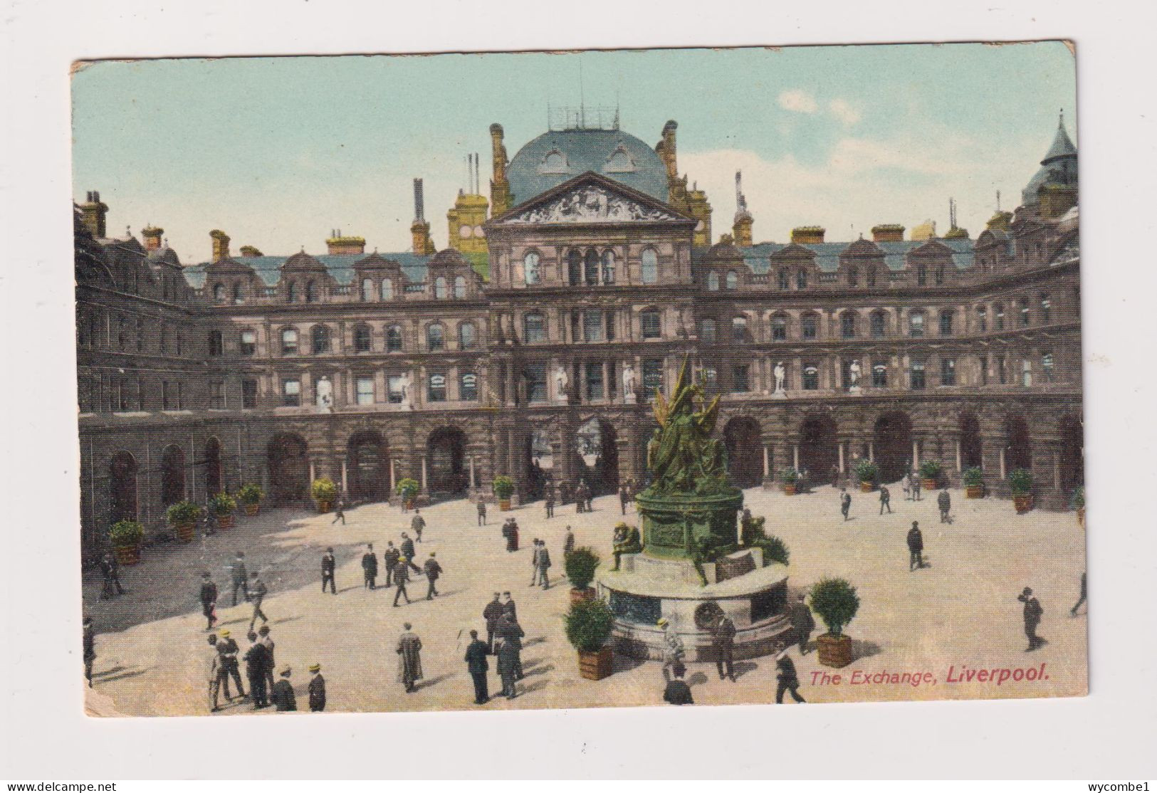 ENGLAND -  Liverpool The Exchange Used Vintage Postcard - Liverpool