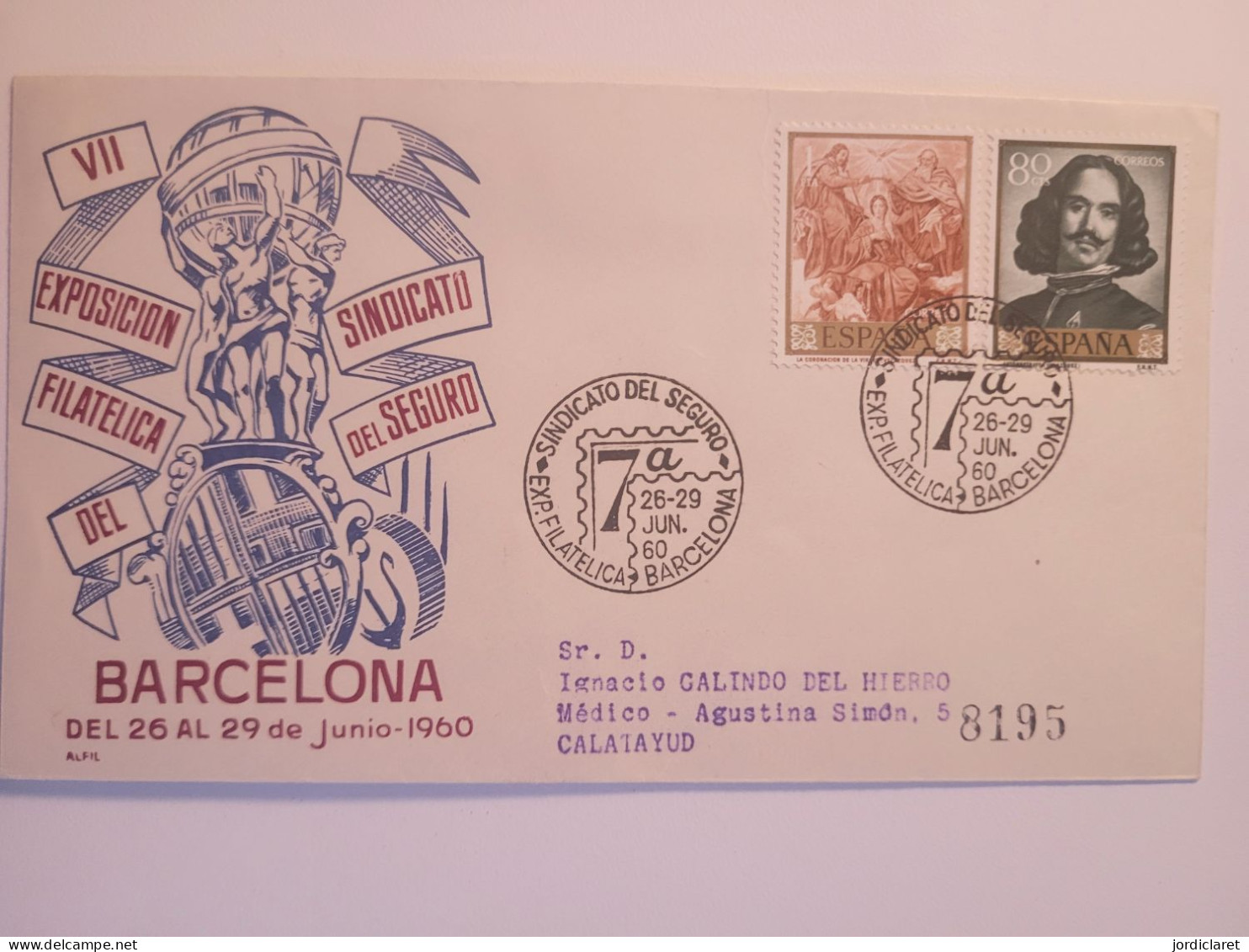 MATASELLOS 1960 Barcelona - Storia Postale