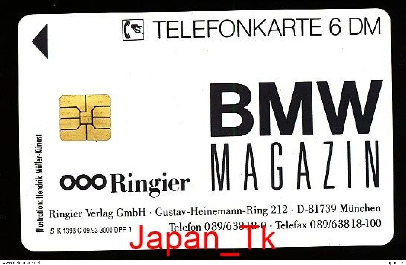 GERMANY K 1393 C 93 BMW Magazin - Aufl  3000 - Siehe Scan - K-Reeksen : Reeks Klanten