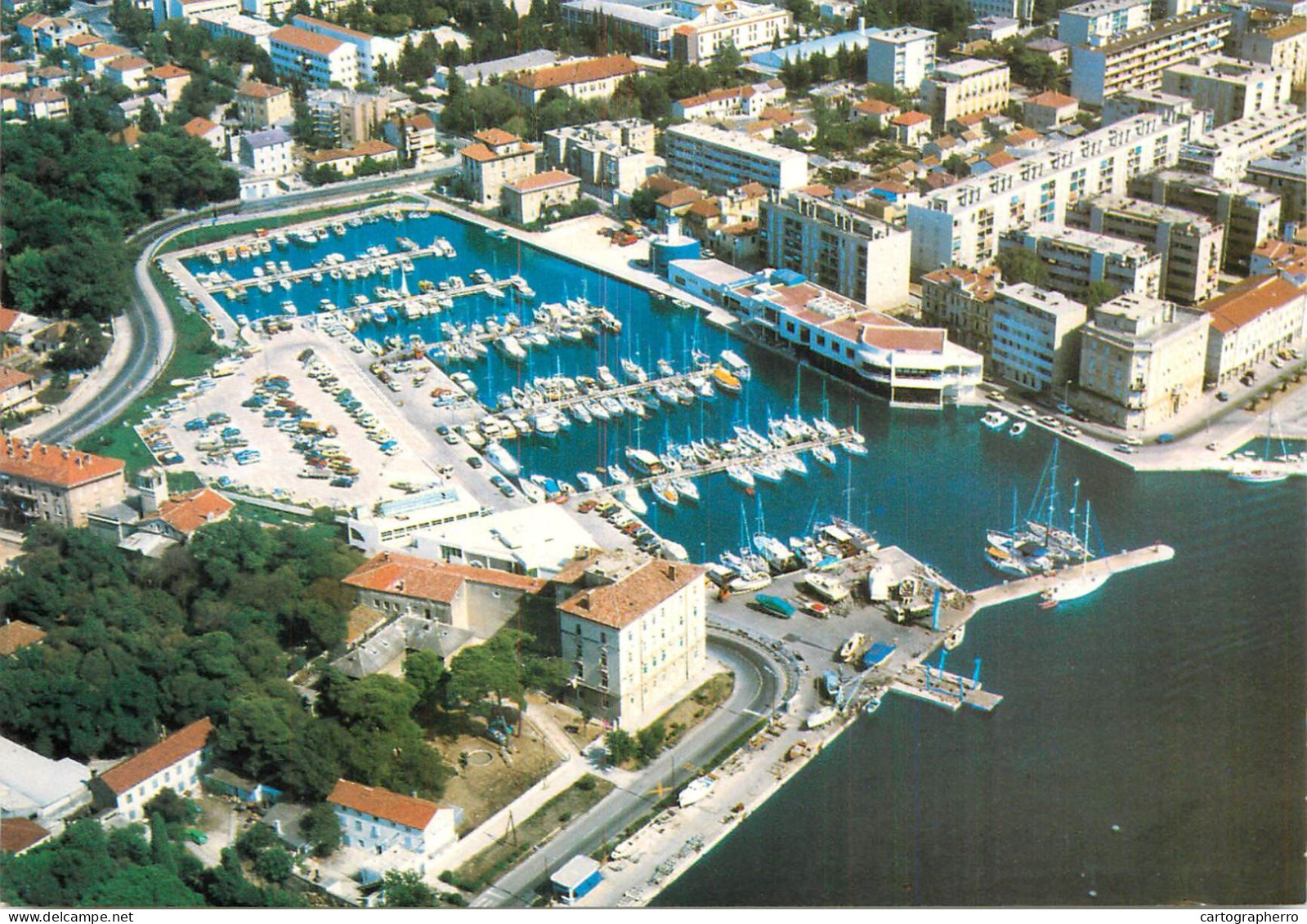 Navigation Sailing Vessels & Boats Themed Postcard Croatia Zadar Harbour Yacht - Voiliers