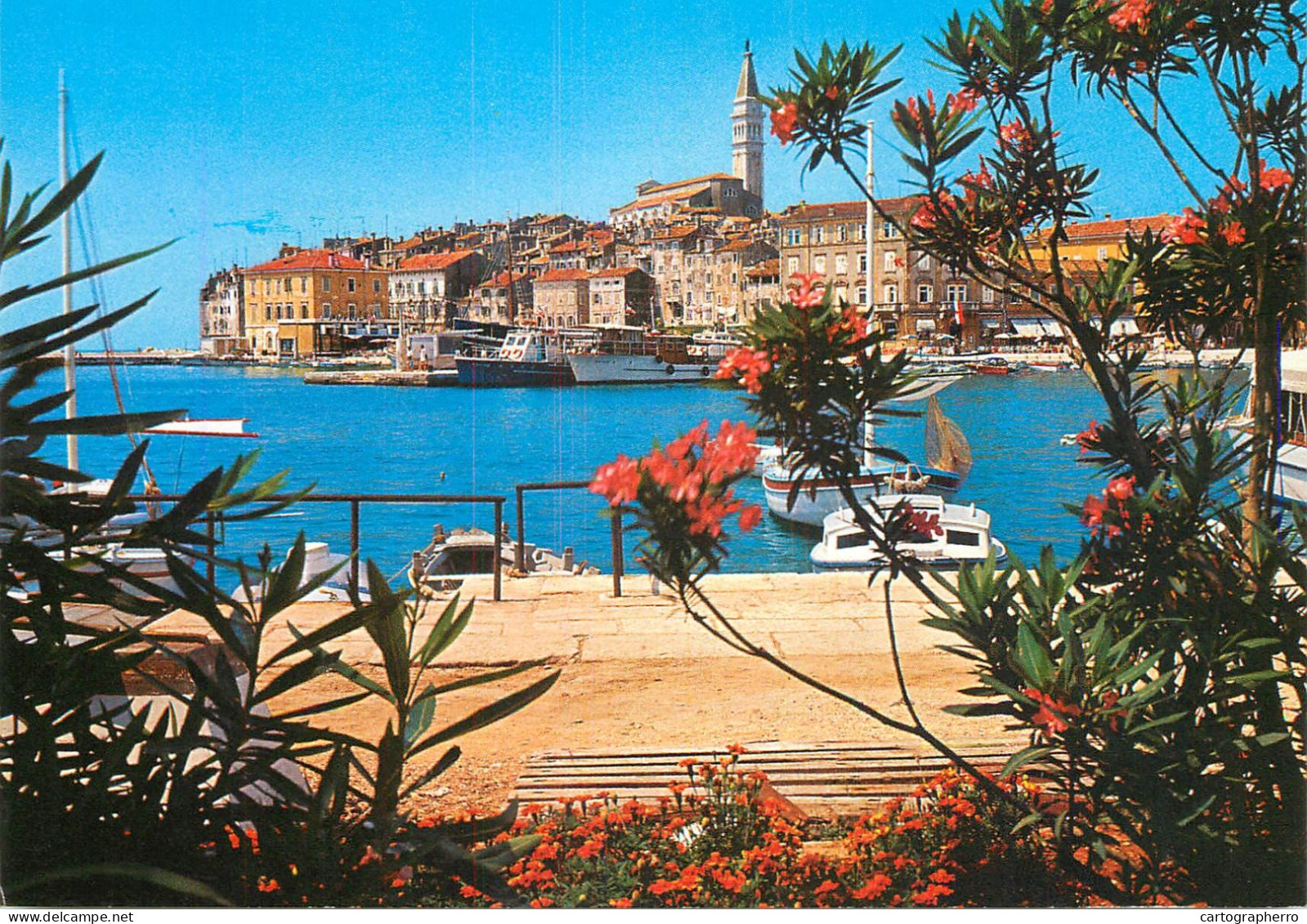 Navigation Sailing Vessels & Boats Themed Postcard Croatia Rovinj Harbour - Voiliers