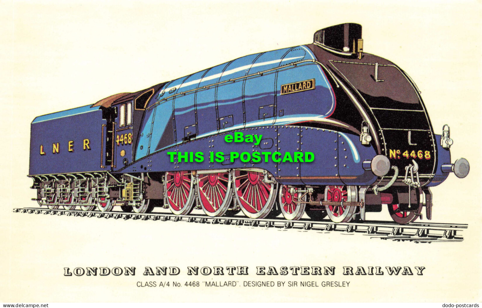 R570956 London And North Eastern Railway. Class A4 No. 4468. Mallard. Sir Nigel - Other & Unclassified