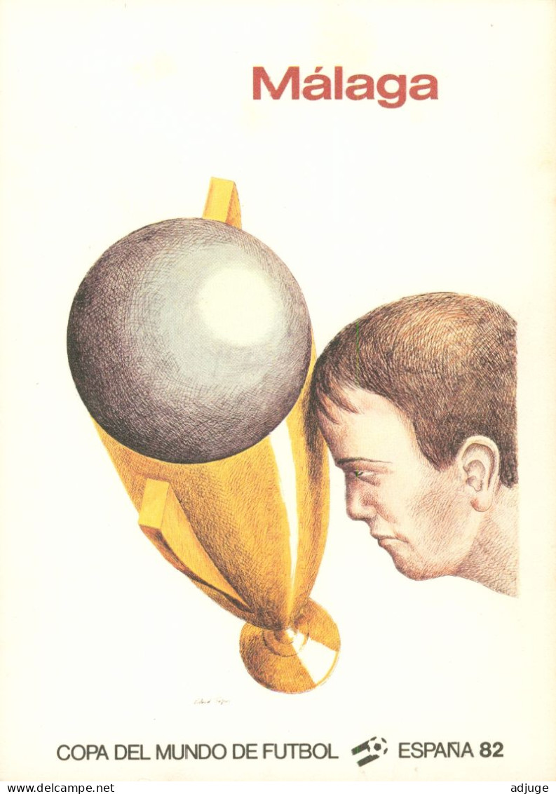 CPM* Illustrateur Roland TOPOR - Coupe Du Monde De Foot Ball 1982 - Espagne - MALAGA * Affiche Officielle - Soccer