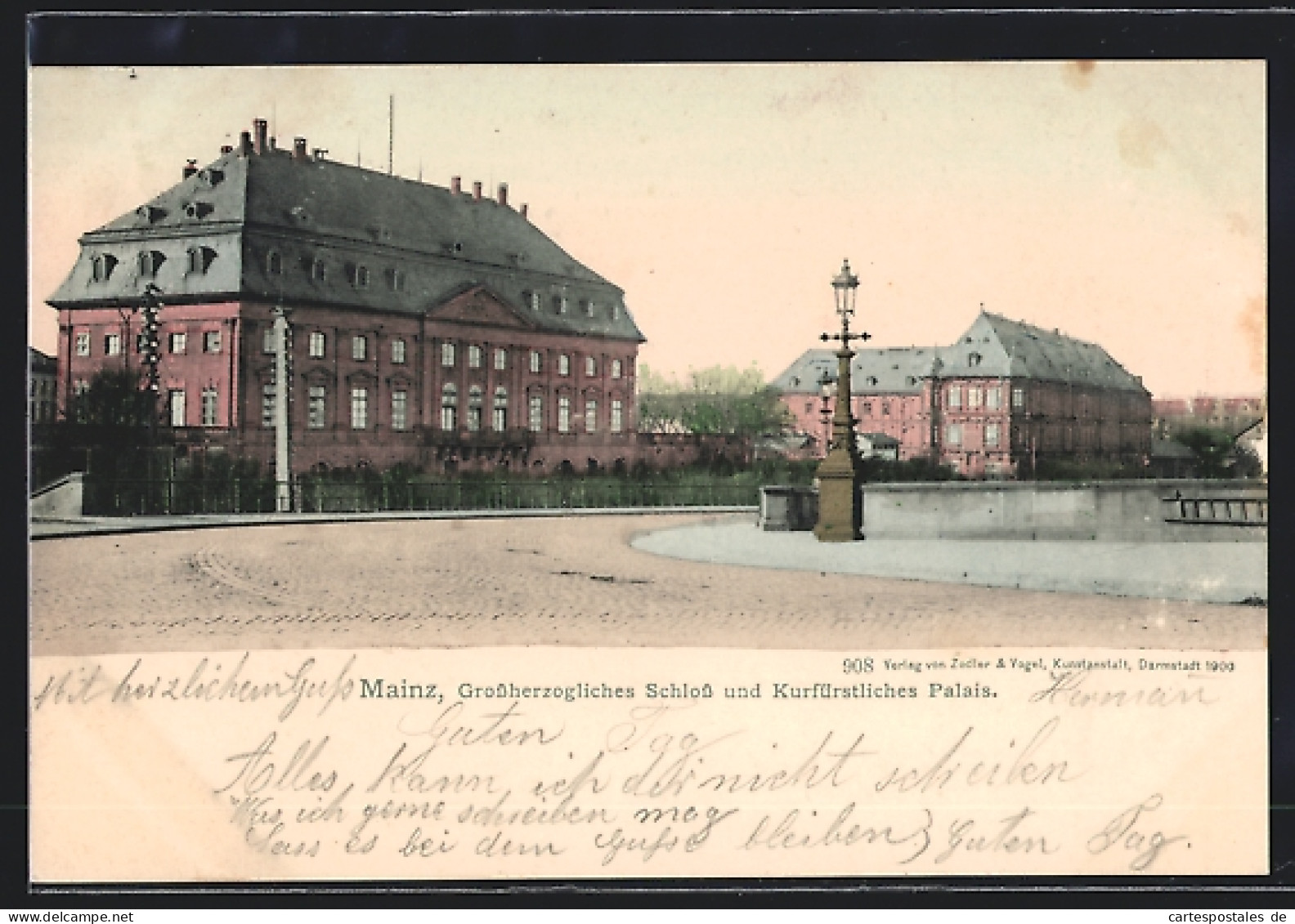 AK Mainz, Grossherzogliches Schloss Und Kurfürstliches Palais  - Mainz