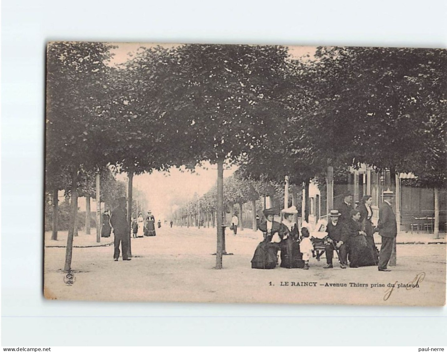 LE RAINCY : Avenue Thiers Prise Du Plateau - état - Le Raincy