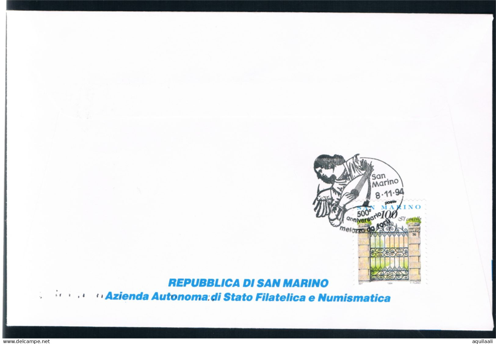 SAN MARINO 1994 -500' Anniv. Melozzo Da Forlì.,annullo Commemorativo - Otros & Sin Clasificación