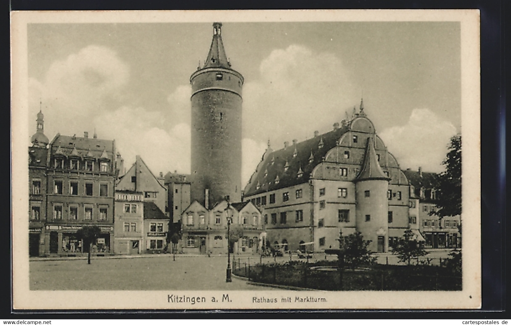 AK Kitzingen, Rathaus Mit Marktturm  - Kitzingen