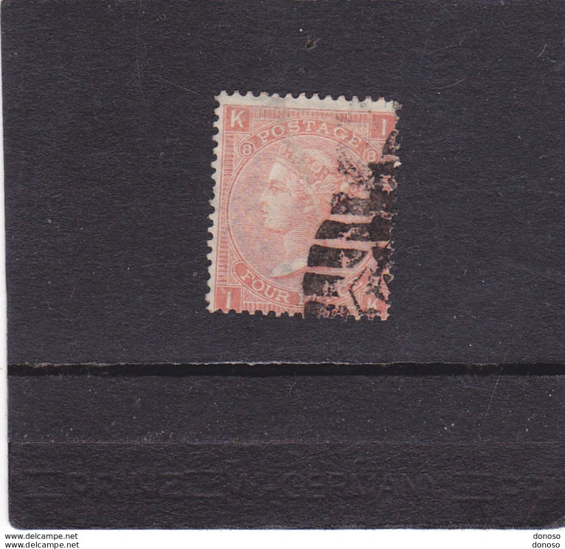 GB 1865 Yvert  32 Planche 8 Oblitéré, Used  Cote : 100 Euros - Used Stamps