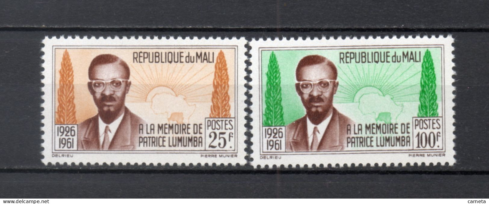 MALI  N° 33 + 34   NEUFS SANS CHARNIERE  COTE 2.00€   PATRICE LUMUMBA - Malí (1959-...)