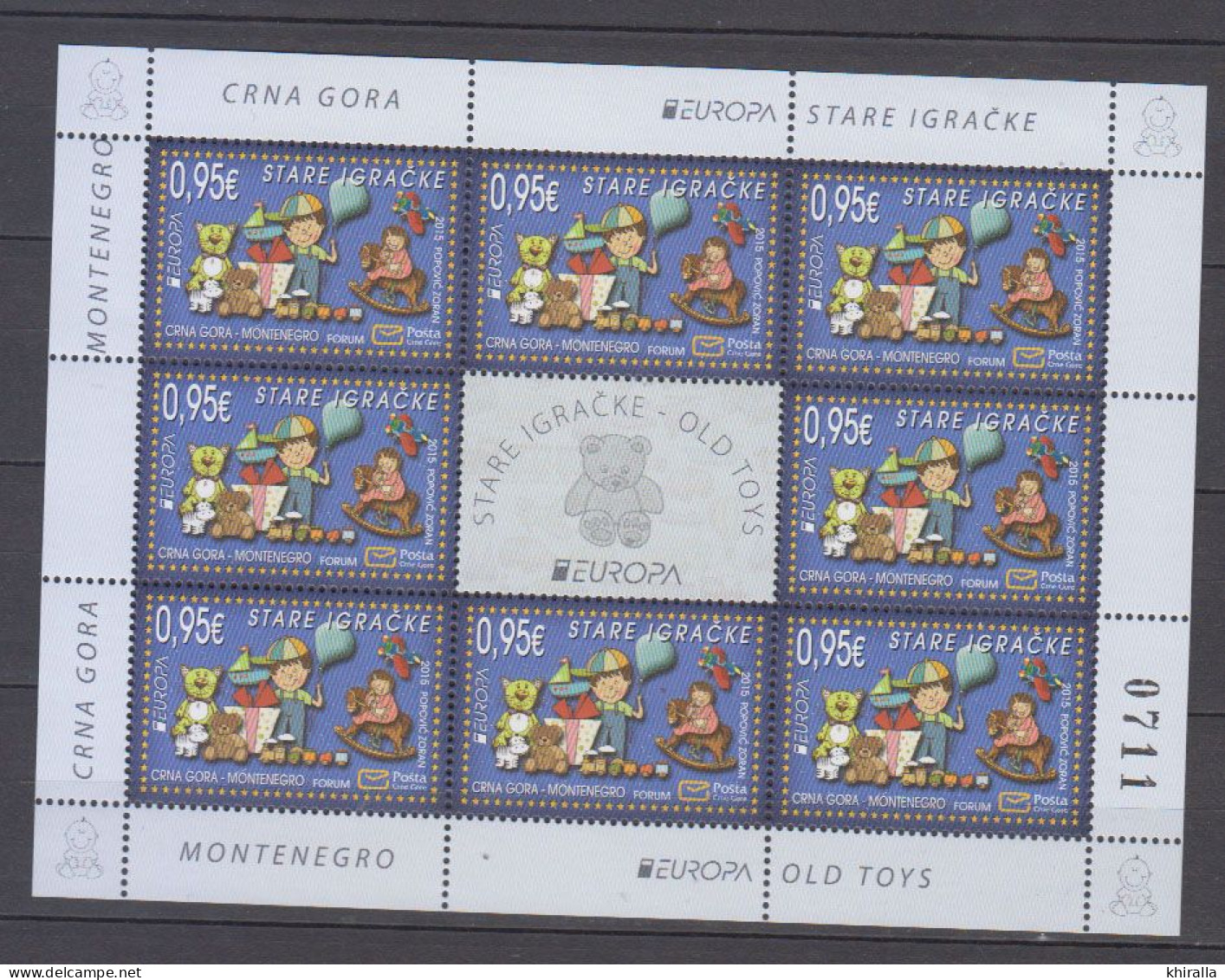 MONTENEGRO   2015  EUROPA        N°  369    Feuille De 8    ( Neuf Sans Charnieres )    COTE  28 € 00 - Montenegro