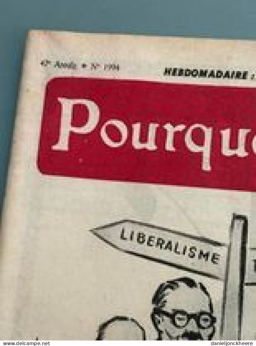 Pourquoi Pas 1957 N° 1994 A Gauche , Gauche - Politics