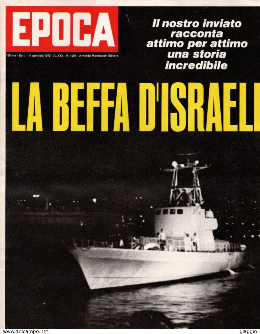 °°° RIVISTA EPOCA N° 1007 DEL 11 GENNAIO 1970 °°° - Other & Unclassified