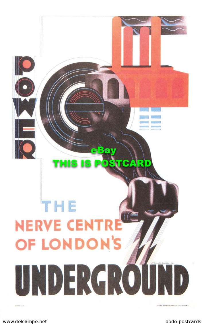 R570026 Power. Nerve Centre Of Londons Underground. Dalkeiths Classic Poster Ser - Other & Unclassified