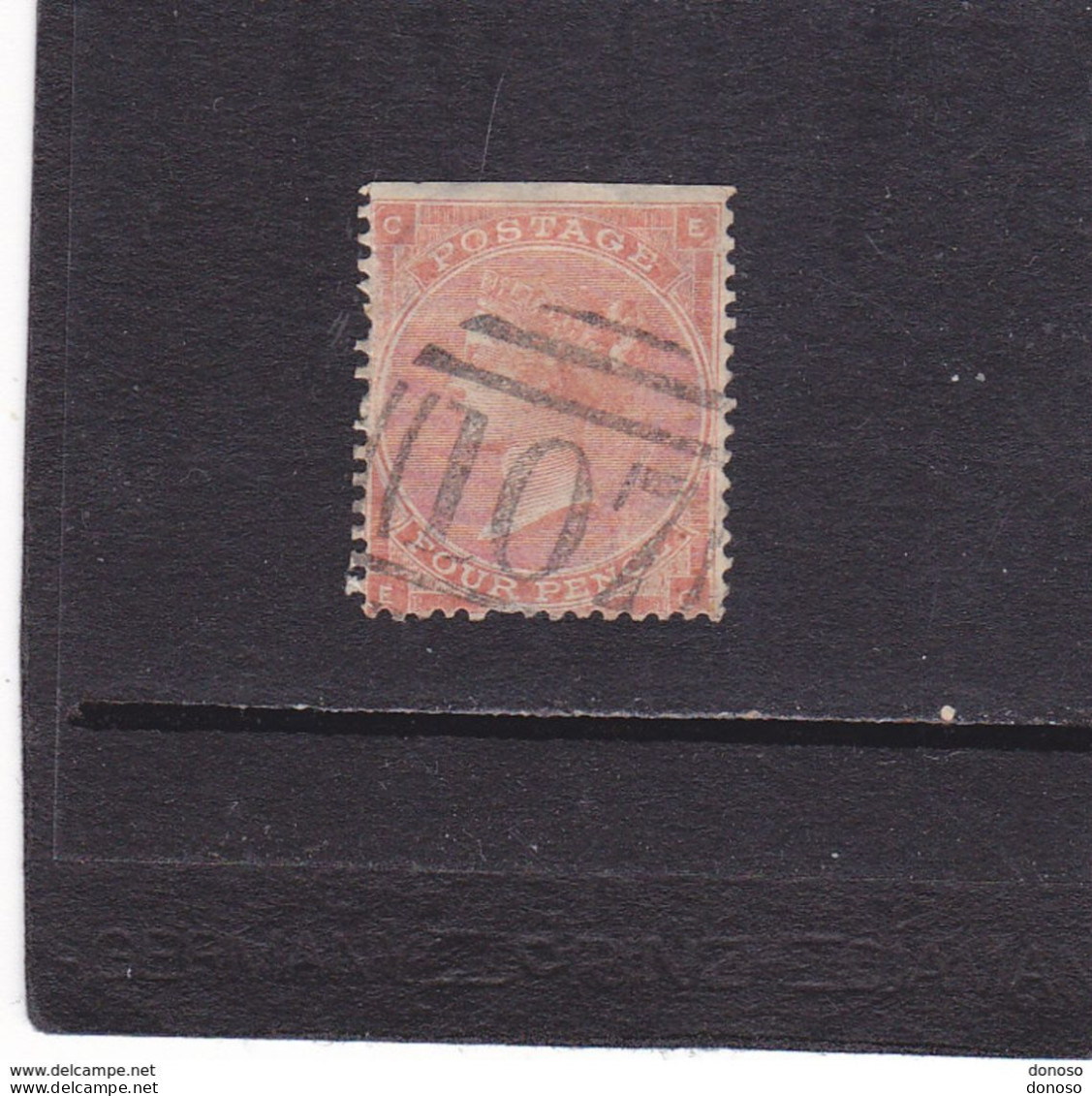 GB 1865 Yvert  32 Oblitéré 107 Used  Cote : 80 Euros - Gebruikt