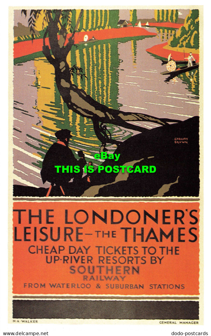 R570028 Londoners Leisure. Thames. Southern Railway. H. A. Walker. General Manag - Other & Unclassified