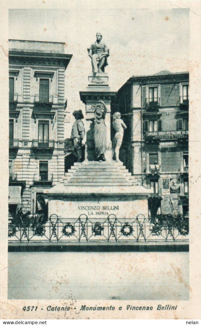 CATANIA - MONUMENTO A VINCENZO BELLINI - F.P. - Catania