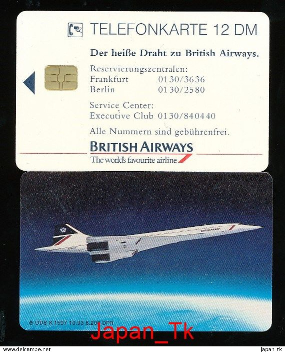 GERMANY K 1597 93 British Airways- Aufl  6200 - Siehe Scan - K-Series: Kundenserie