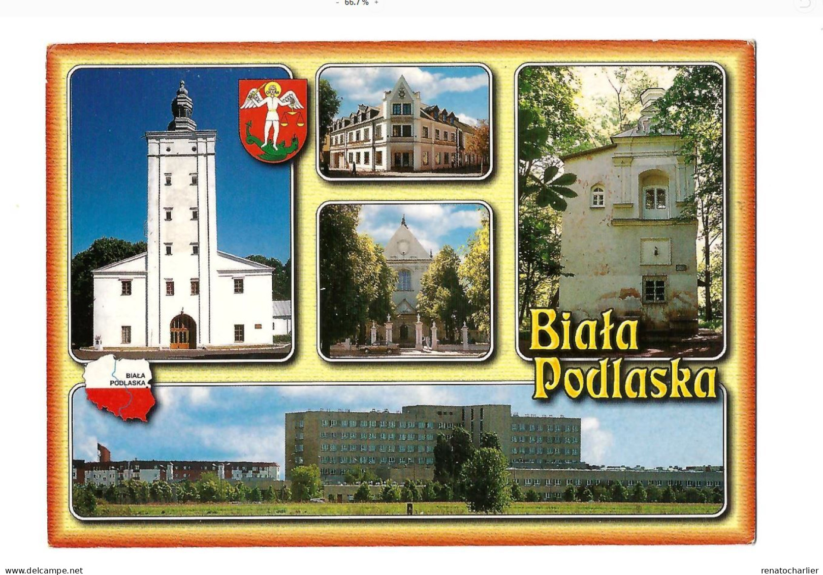 Blata Podlaska.Multivues.Expédié De Lublin à Villeneuve D'Ascq. - Pologne