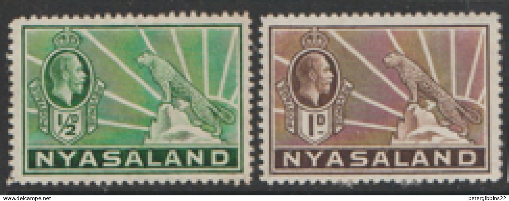 Nyasaland    1938 SG 114-5  Mounted Mint - Nyasaland (1907-1953)