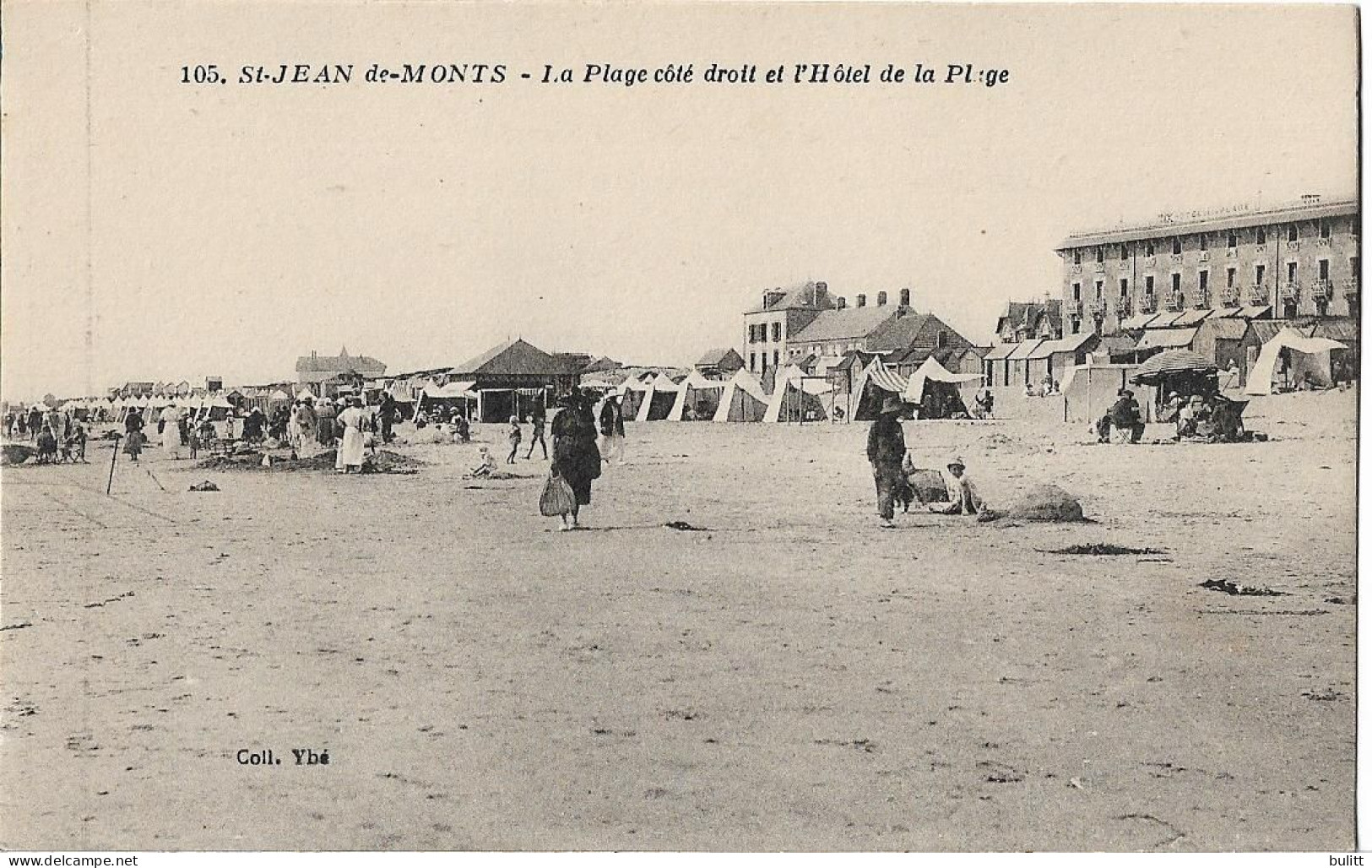 SAINT JEAN DE MONTS - La Plage Et L'hôtel De La Plage - Saint Jean De Monts