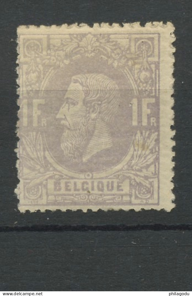 1F Pâle. *  N° 36 * Cote En 2022: 625,-€  Petite Charnière - 1869-1883 Leopold II.
