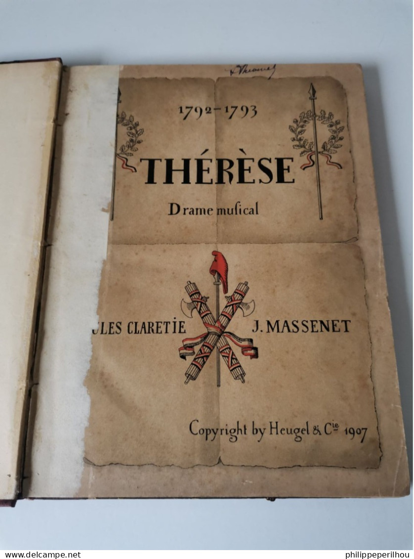 THERESE De JULES CLARETIE /JEAN MASSENET - Music