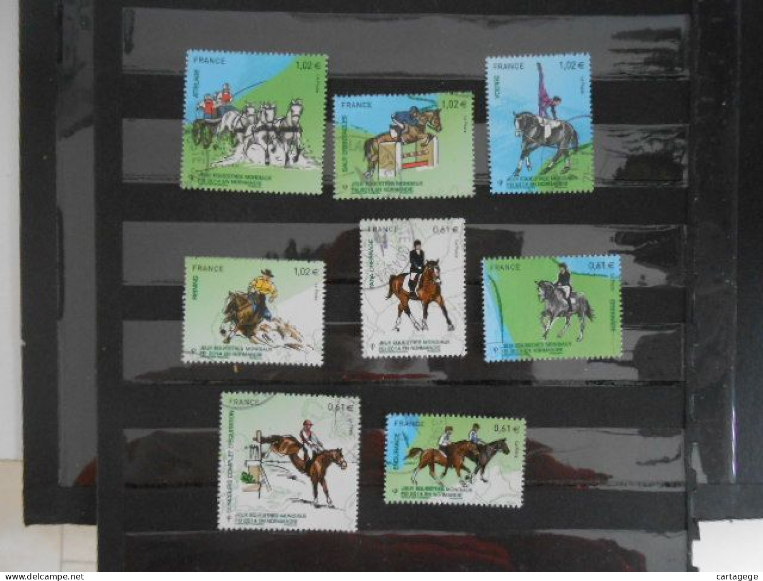 FRANCE YT 4890/4897 JEUX EQUESTRES MONDIAUX - Used Stamps