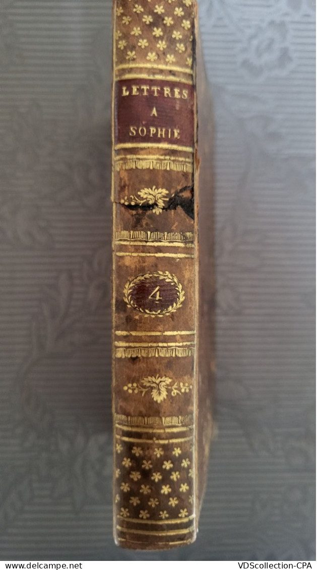 4 LIVRES 1820- LETTRE A SOPHIE SUR LA CHIMIE-LA PHYSIQUE -  LOUIS AIME MARTIN - 6ème EDITION