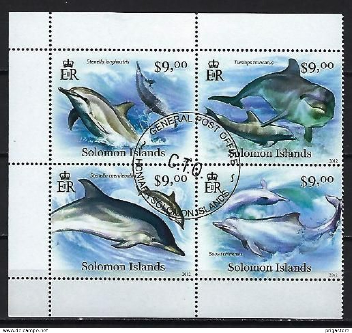 Dauphins Salomon 2012 (435) Yvert 1371 à 1374 Oblitérés Used - Dolphins
