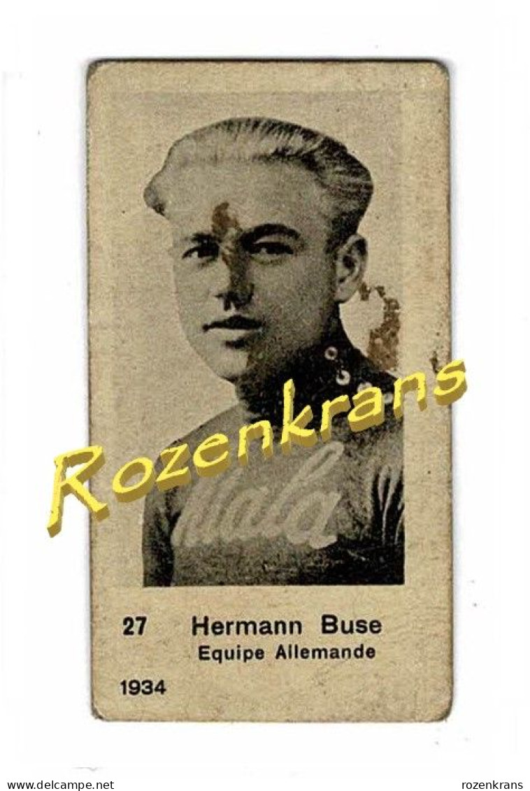 Hermann Buse Chromo Duits Wielrenner Coureur Cycliste Cycling (⁰Berlin ⴕ Bremen) WW2 WWII Als Soldaat Gesneuveld 1945 - Radsport