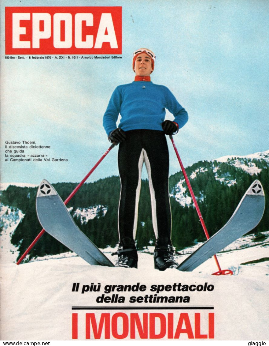 °°° RIVISTA EPOCA N° 1011 DEL 8 FEBBRAIO 1970 °°° - Autres & Non Classés