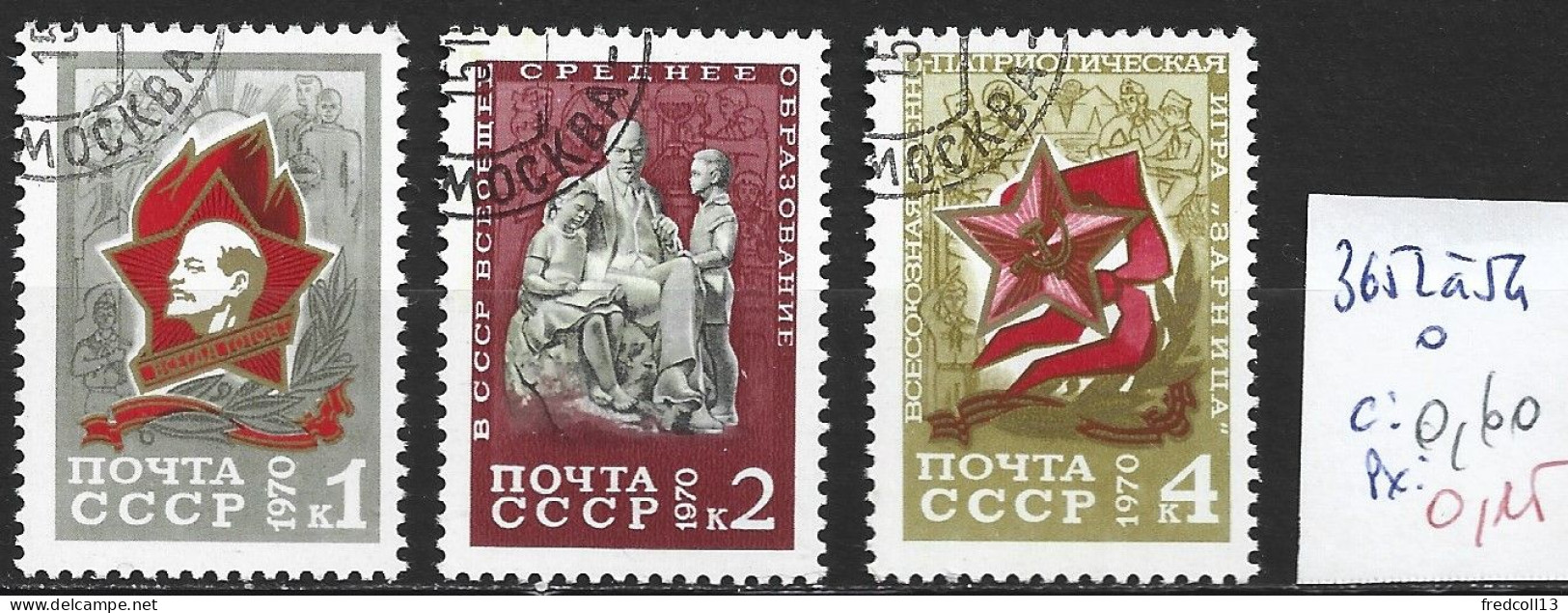 RUSSIE 3652 à 54 Oblitérés Côte 0.60 € - Used Stamps