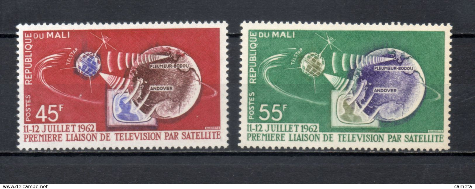 MALI  N° 41 + 42   NEUFS SANS CHARNIERE  COTE 3.00€   ESPECE TELECOMMUNICATIONS - Malí (1959-...)